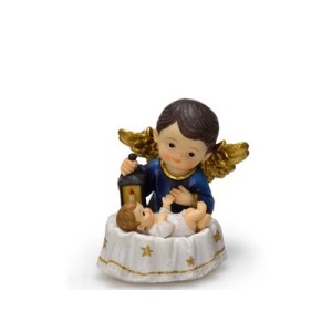 556-997881 IMAGEM ANJO COM CRIANCA 10CM