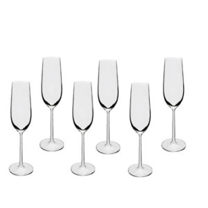 57060 JOGO TACAS 1CHAMPAGNE LUCCARIS SHANGHAI SOUL TITANIO 250ML