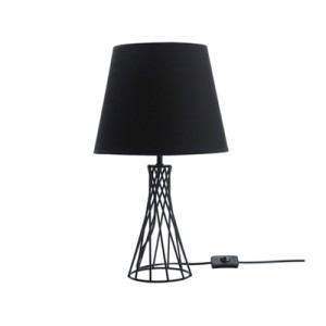 60352 ABAJUR METAL PRETO BIVOLT 27X47CM