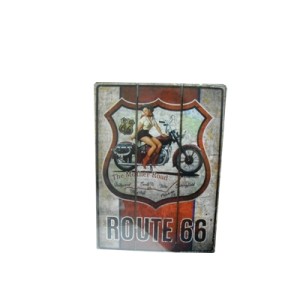 7 PLACA RETRO TRIPLO 40X29,5CM