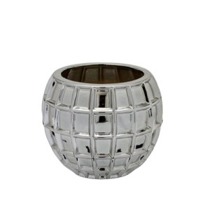 86-281 VASO PRATEADO DECORATIVO