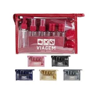 AKM20901 KIT FRASCOS VIAGEM 10PCS 40,5X14X5CM