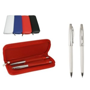 BP34003 CONJUNTO CANETA E LAPISEIRA METAL