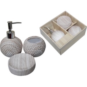 BRXD-10088 KIT BANHEIRO 3PECAS 14CM