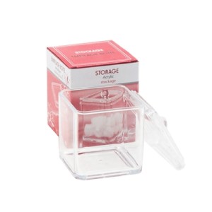 CH5629 PORTA ALGODAO DE ACRILICO 9X9X11CM