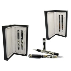 CON-251 CONJUNTO CANETA DE METAL ESFO/ROLLER