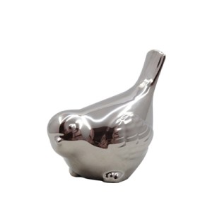 CRC-113 PASSARO PRATEADO EM RESINA