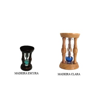 AMPULHETA GRANDE DE VIDRO 17,5CM