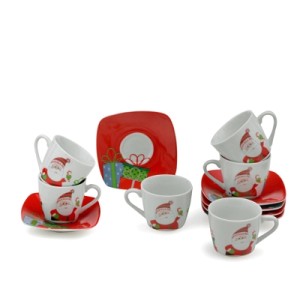065-612065 JOGO XICARAS DE CHA NATAL 6 PECAS