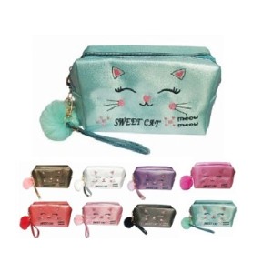 HN86681 NECESSAIRE GATO 28X18X7CM