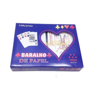 HT63802 JOGO BARALHO DE PAPEL 108 CARTAS