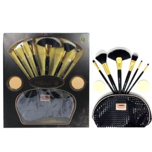 MKP-120 KIT PINCEL MAQUIAGEM+NECESSAIRE 9PCS