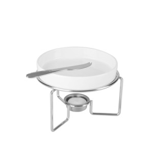 26373 CONJ RECHAUD P/QUEIJO C/FACA BRIE 3PCS