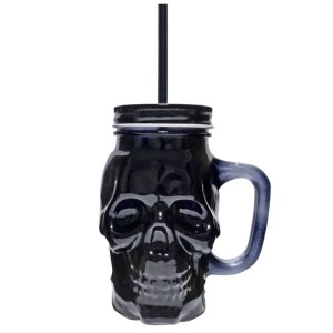 PJ17115 CANECA CAVEIRA BLACK 450ML