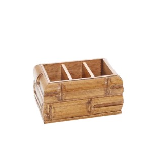 11628 PORTA CONTROLE 3 LUGARES BAMBU