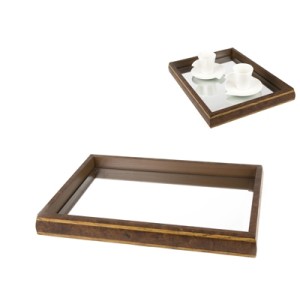 11976 BANDEJA ESPELHO BISOTE PRATEADO RADICA