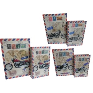 SH-20411 JOGO 2 CAIXAS LIVRO PORTA OBJETOS