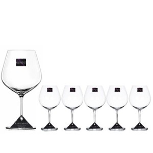 124 JOGO 6 TACAS BURGUNDY TITANIO 750ML