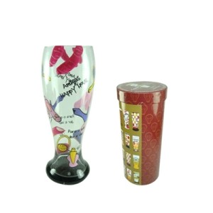 X02073 COPO DE VIDRO CHOPP AMIGA HAPPY HOUR 780ML