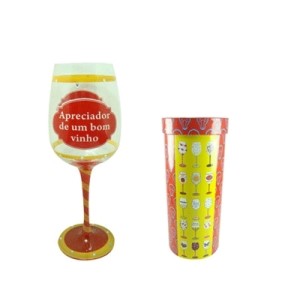 X03354 TACA DE VIDRO VINHO APRECIADOR VINHO 440ML