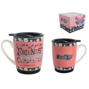 X10022540 CANECA C/TAMPA FRIENDS FOREVER 350ML