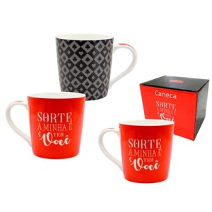 X10023090 CANECA JOIA SORTE A MINHA 400ML