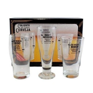 X10140142 KIT 3 COPOS DIFERENCIADOS FRASES 300/330/530ML