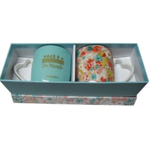 X10140623 KIT 2 CANECAS MAE MELHOR DO MUNDO