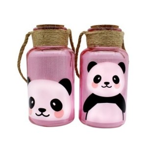 X10140701  KIT 2 LIMINARIAS PANDA 17,5X8X8CM