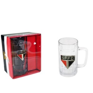 ZB023002 CANECA DE CHOPP SAO PAULO VIDRO 350ML