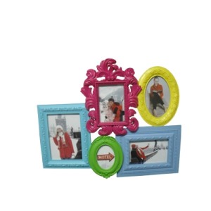 ZMG-303 PORTA RETRATO DE PLASTICO P/5 FOTOS