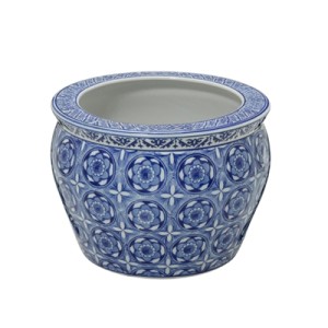 118-441 CACHEPOT DECORATIVO PORCELANA 25,5X19CM