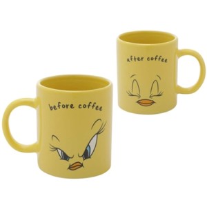 43432 MINI CANECA PORC WB LOONEY TWEETY EYES AMARELO 6,7X6,7X7,3CM 140ML