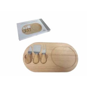 143039 KIT TALHERES P/QUEIJO C/4PCS 20,5X19X3CM