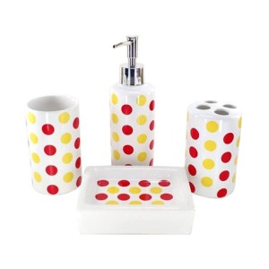 303 KIT PARA BANHEIRO 4 PCS CERAMICA