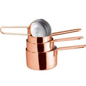 26236 JOGO 4 MEDIDORES AÇO INOX 60/80/125/250ML COBRE