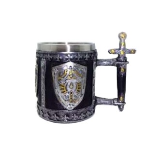CI20004 CANECA DE INOX ESCUDO ESPADA 400ML