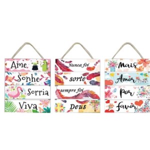 BR8005 KIT QUADRO COM CORDA MAIS AMOR 38X29CM