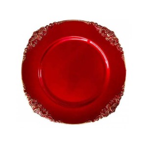 YSPL-B10 SOUSPLAT VERMELHO BORDA ALTO RELEVO