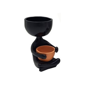 CA09434-2 VASO HOMEM ABSTRATO 8X7X13CM