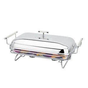 13071 RECHAUD 3L RET. INOX 46X25X20CM PEARL