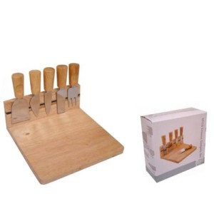 141275 JOGO TALHERES P/QUEIJO 6PCS 20X20X8CM