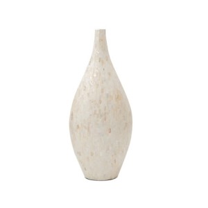 3049 VASO PAPEL MACHE C/MADREPEROLA 28X22X64CM