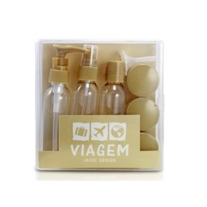 AKM20902 KIT FRASCOS VIAGEM 9PCS 14,5X14,5X3,8CM (AKM19761)