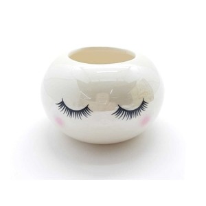 BRJS-4023 VASO CACHEPOT CÍLIOS 9X7CM