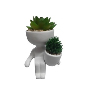 BRKZ-10281 VASO BOB SENTADO COM PLANTA