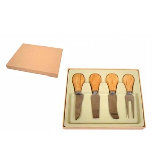 143144 KIT TALHERES P/QUEIJO 4PCS 19X16,5X2,5CM
