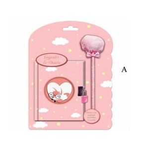 SXFS-4951 DIARIO RAPOSA/BICHO PREGUIÇA C/CANETA 48 FOLHAS