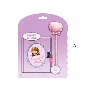 SXFS-4950 DIARIO BAILARINA C/CANETA 48 FOLHAS