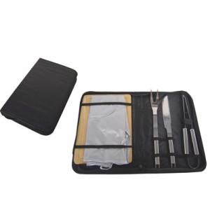 143225 KIT TALHERES P/CHURRASCO 5PC 36X22,5X4